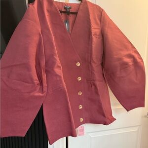 Pretty little thing Burgundy Blazer dress